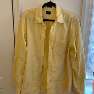 J. Crew Yellow Button Down Shirt